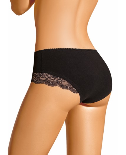 CLE SH1190 Трусы жен. Кружево хлопок, чёрный