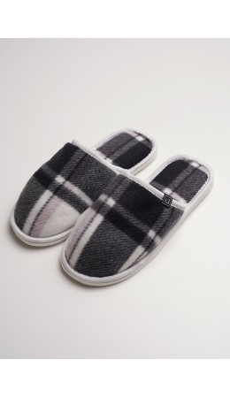 CLE SW15-103C/3 Пантолеты жен. домаш., т.серый/молочный