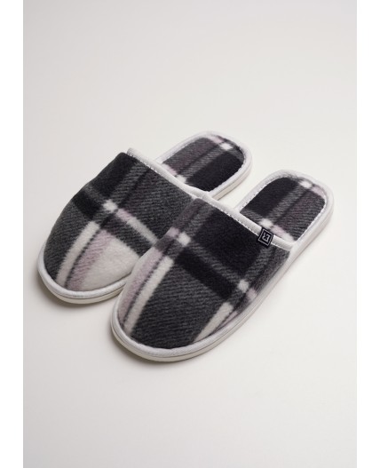 CLE SW15-103C/3 Пантолеты жен. домаш., т.серый/молочный