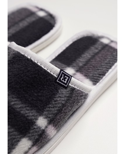 CLE SW15-103C/3 Пантолеты жен. домаш., т.серый/молочный