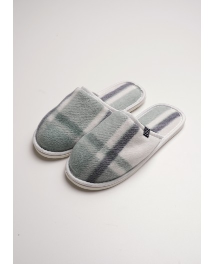 CLE SW15-103C/4 Пантолеты жен. домаш., зелёный/молочный