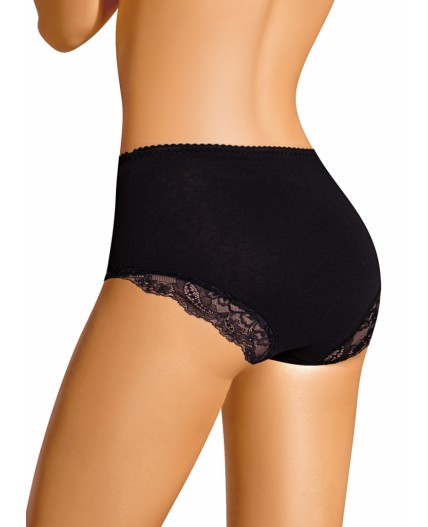 CLE U1190 Трусы жен. Кружево хлопок, чёрный