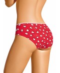 CLE B1199/1 Трусы жен. Новогоднее чудо, красный/молочный