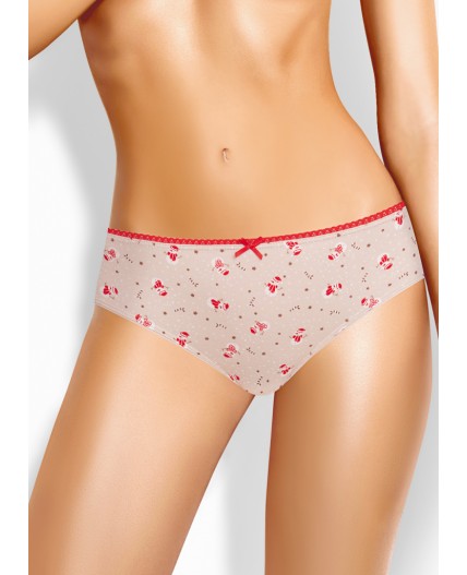 CLE B1199/2 Трусы жен. Новогоднее чудо, св.бежевый/молочный