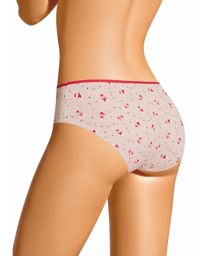 CLE B1199/2 Трусы жен. Новогоднее чудо, св.бежевый/молочный