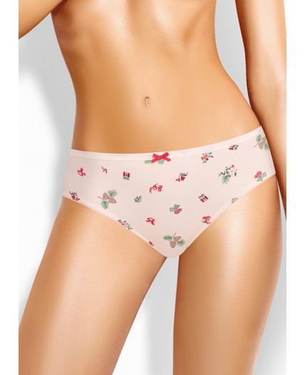 CLE B1200/2 Трусы жен. Пихта, молочный/красный