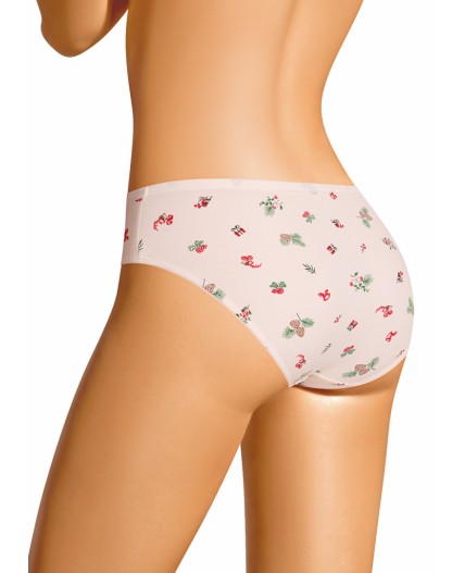 CLE B1200/2 Трусы жен. Пихта, молочный/красный