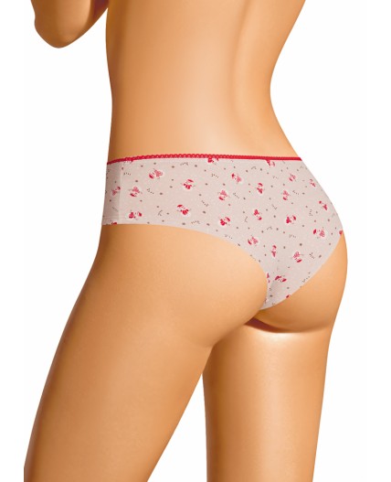 CLE BR1199/2 Трусы жен. Новогоднее чудо, св.бежевый/молочный