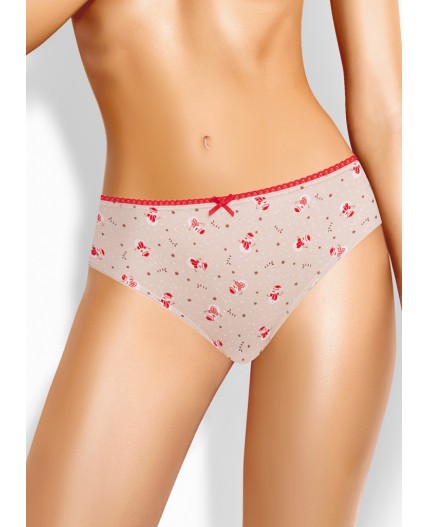 CLE C1199/2 Трусы жен. Новогоднее чудо, св.бежевый/молочный