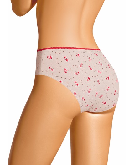CLE C1199/2 Трусы жен. Новогоднее чудо, св.бежевый/молочный