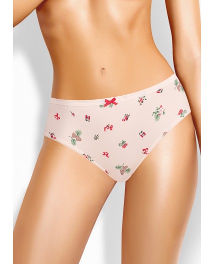 CLE C1200/2 Трусы жен. Пихта, молочный/красный