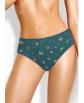 CLE C1201 Трусы жен. Морозко, т.зелёный/красный
