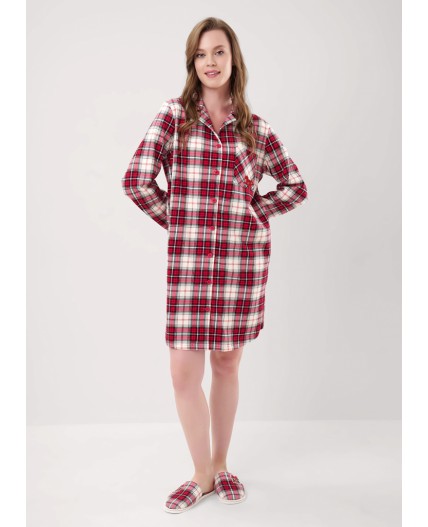 CLE LDR15-1199 Платье жен. Новогоднее чудо, красный/молочный