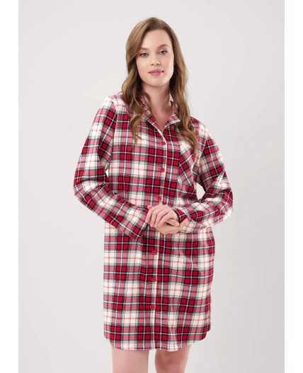 CLE LDR15-1199 Платье жен. Новогоднее чудо, красный/молочный