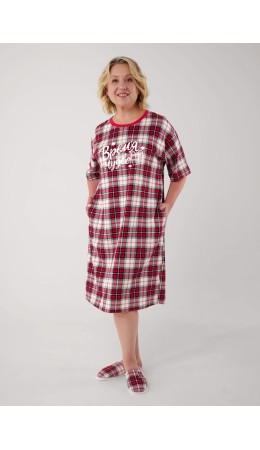CLE LDR15-1199/1 Платье жен. Новогоднее чудо, красный/молочный