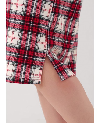 CLE LDR15-1199/1 Платье жен. Новогоднее чудо, красный/молочный