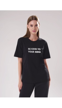 CLE LF15-106 Футболка жен. Футер тёплый ОЗ25, чёрный