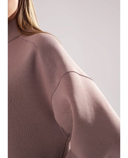 CLE LH15-106/1 Джемпер жен. Футер тёплый ОЗ25, кофейный