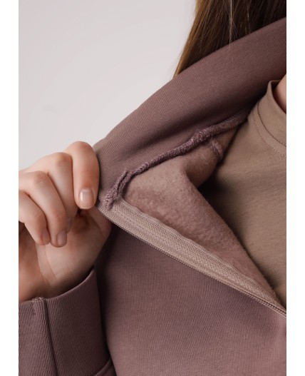 CLE LH15-106/1 Джемпер жен. Футер тёплый ОЗ25, кофейный