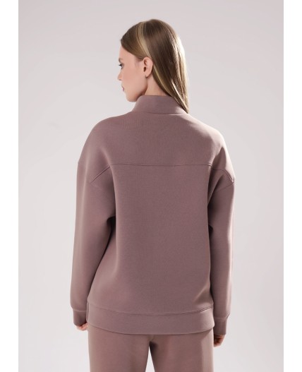CLE LH15-106/1 Джемпер жен. Футер тёплый ОЗ25, кофейный