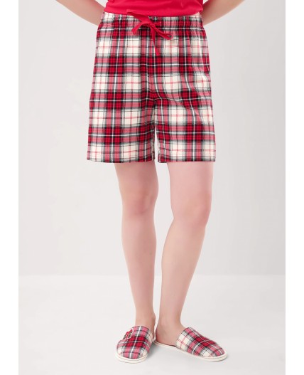 CLE LP15-1199 Пижама жен. Новогоднее чудо, красный/молочный