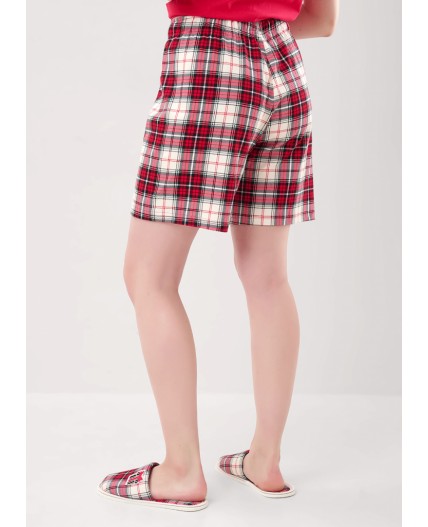 CLE LP15-1199 Пижама жен. Новогоднее чудо, красный/молочный