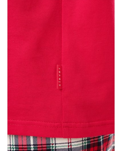 CLE LP15-1199/2 Пижама жен. Новогоднее чудо, красный/молочный