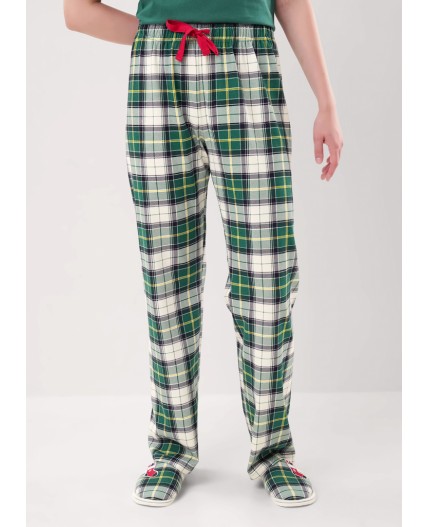 CLE LP15-1199/3 Пижама жен. Новогоднее чудо, т.зелёный/молочный