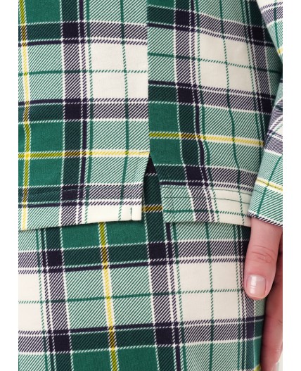 CLE LP15-1199/4 Пижама жен. Новогоднее чудо, т.зелёный/молочный