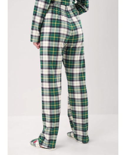 CLE LP15-1199/4 Пижама жен. Новогоднее чудо, т.зелёный/молочный