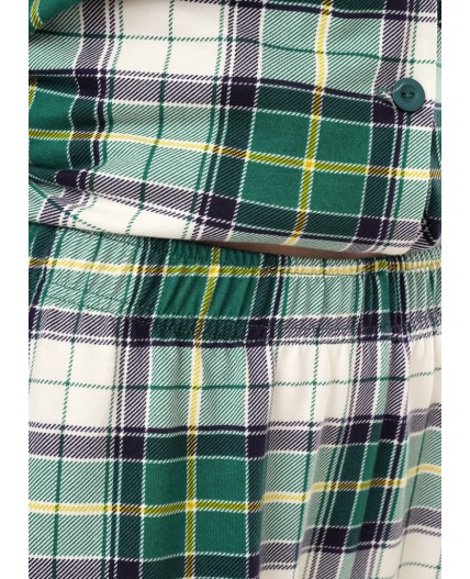 CLE LP15-1199/4 Пижама жен. Новогоднее чудо, т.зелёный/молочный