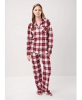CLE LP15-1199/5 Пижама жен. Новогоднее чудо, красный/молочный