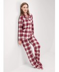 CLE LP15-1199/5 Пижама жен. Новогоднее чудо, красный/молочный