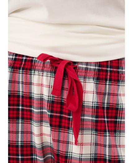 CLE LP15-1199/6 Пижама жен. Новогоднее чудо, молочный/красный