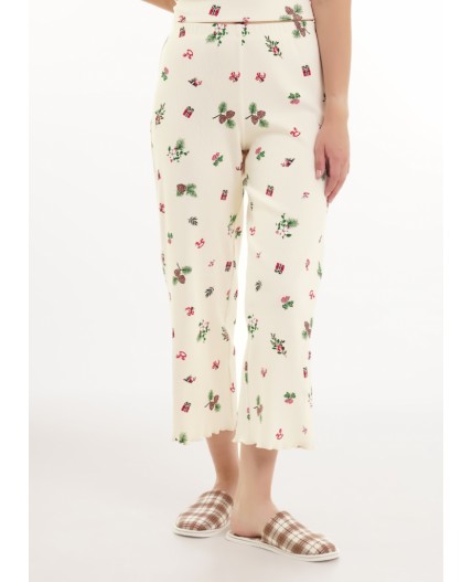 CLE LP15-1200/2 Пижама жен. Пихта, молочный/красный