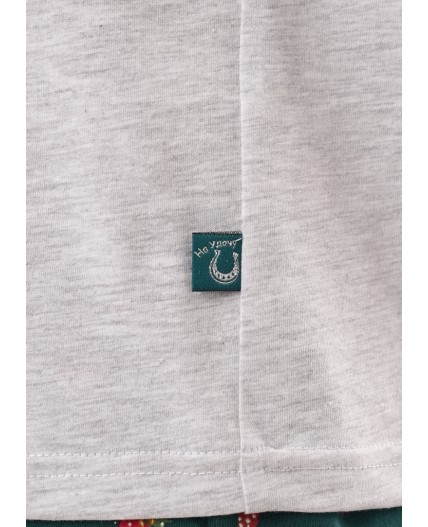 CLE LP15-1201 Набор одежды жен. Морозко, меланж св.серый/т.зелёный