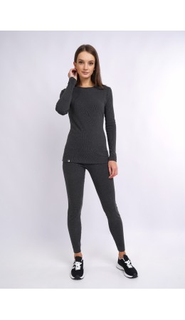 CLE LPK017к Комплект жен.ТЕРМО, т.серый/молочный
