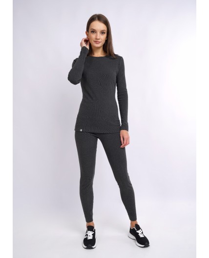 CLE LPK017к Комплект жен.ТЕРМО, т.серый/молочный