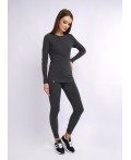 CLE LPK017к Комплект жен.ТЕРМО, т.серый/молочный