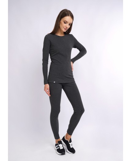 CLE LPK017к Комплект жен.ТЕРМО, т.серый/молочный