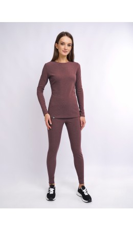 CLE LPK017к Комплект жен.ТЕРМО, т.бордовый/молочный