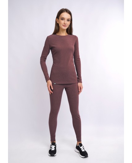 CLE LPK017к Комплект жен.ТЕРМО, т.бордовый/молочный