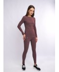 CLE LPK017к Комплект жен.ТЕРМО, т.бордовый/молочный
