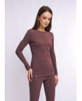 CLE LPK017к Комплект жен.ТЕРМО, т.бордовый/молочный