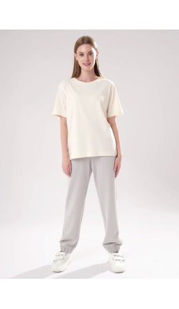 CLE LTR15-106/1 Брюки жен. Футер тёплый ОЗ25, серый