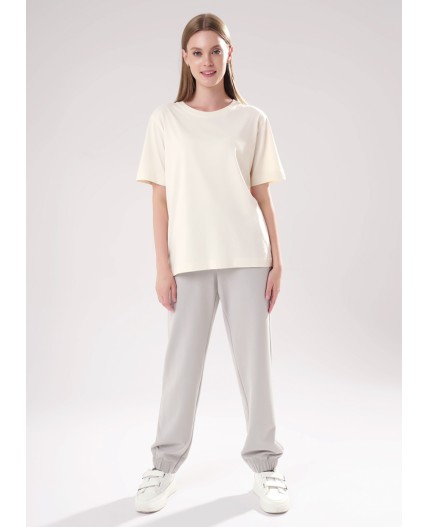 CLE LTR15-106/1 Брюки жен. Футер тёплый ОЗ25, серый