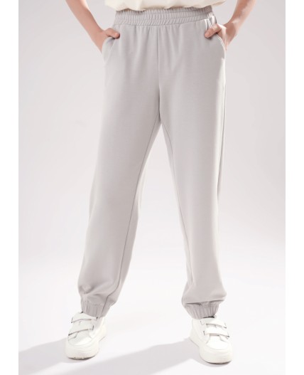 CLE LTR15-106/1 Брюки жен. Футер тёплый ОЗ25, серый