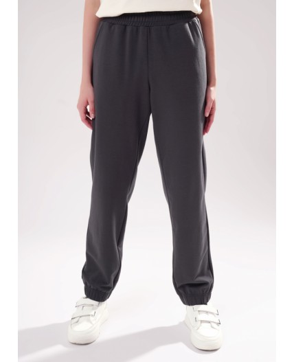 CLE LTR15-106/1 Брюки жен. Футер тёплый ОЗ25, т.серый