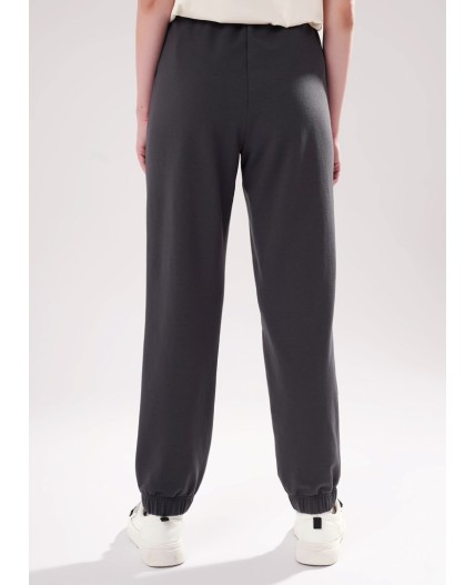 CLE LTR15-106/1 Брюки жен. Футер тёплый ОЗ25, т.серый