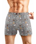 CLE MBX451331 Трусы муж., серый/белый